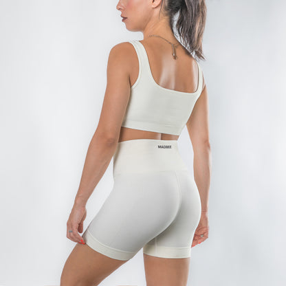 2pcs Set Fitness Yoga- Royal Queen - Beige Costine