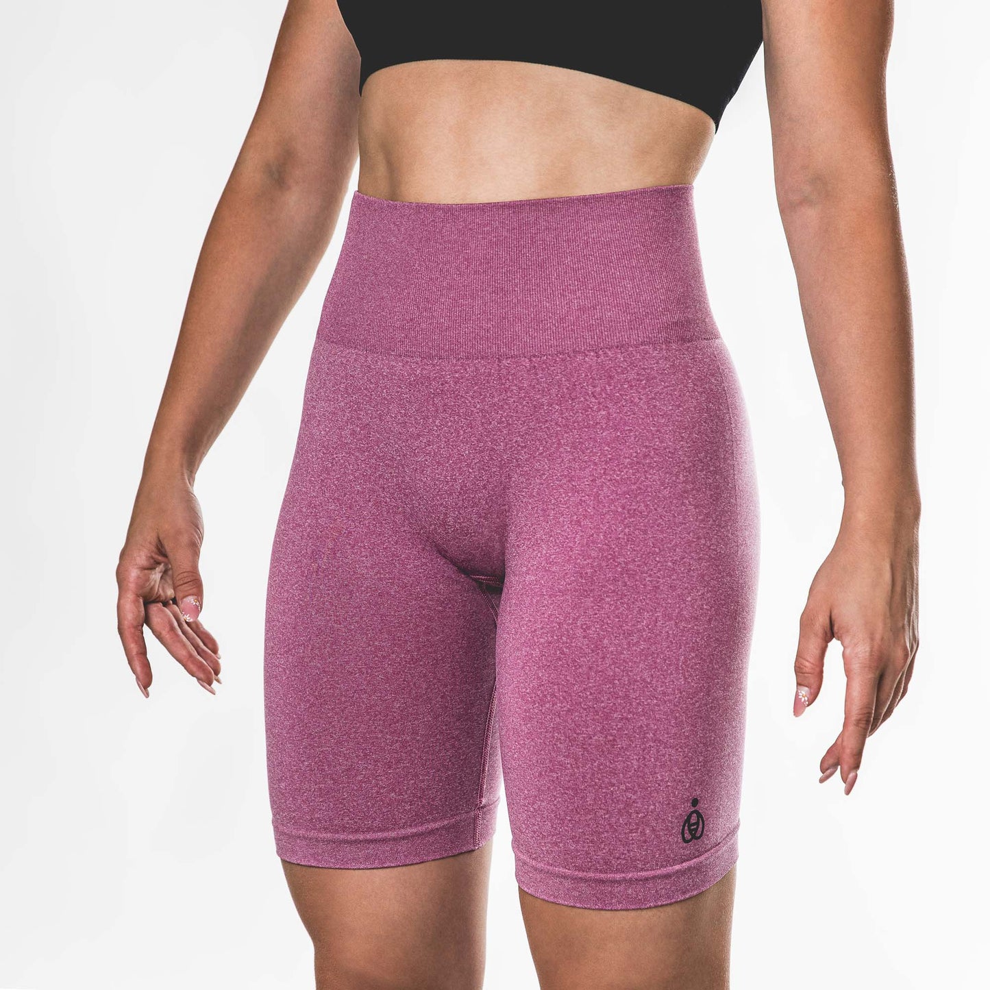 Shorts Active a Vita Alta Fitness Yoga- Rosa